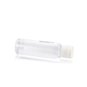 hand sanitizer gel pet kemasan plastik bulat botol shampoo disc tutup atas