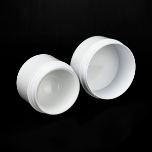 Recipiente de cosméticos ecológico 20g 30g 50g 100g 150g 200g Material PLA degradable biodegradable frasco de pared gruesa blanca con tapas