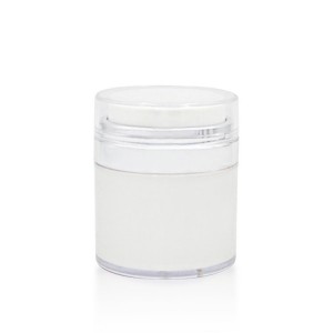 Cilindro 15g 30g 50g frasco de bomba sen aire recargable vacío personalizado 30ml embalaje para el cuidado de la piel frasco de crema acrílico cosmético