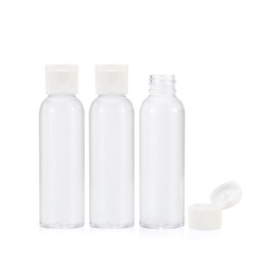 gel disinfettante per le mani confezione in plastica per animali domestici bottiglia rotonda con tappo a disco per shampoo