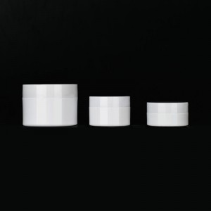 ECO-vriendelijke cosmetische container 20g 30g 50g 100g 150g 200g Afbreekbaar PLA-materiaal biologisch afbreekbare witte dikwandige pot met deksels
