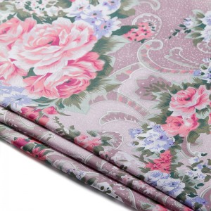 subshrubby peony flower Brushed Printed Fabric