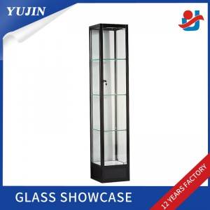factory Outlets for Jewelry Glass Display Showcase - glass tower display case – Yujin