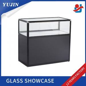 Trending Products Glass Display Cosmetic Showcase - Customized-design-wood-glass-counter-aluminum-glass – Yujin