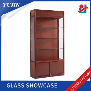OEM/ODM Factory Custom Glass Display Cases - New Design Lockable Jewelry Display Cabinet Ornaments Glass Display Cabinet With Storage Cabinet – Yujin