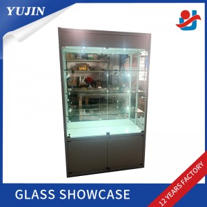 High definition Glass Display Showcase - White Color Display Furniture Used Glass Jewelry Display Cases Display Showcase – Yujin