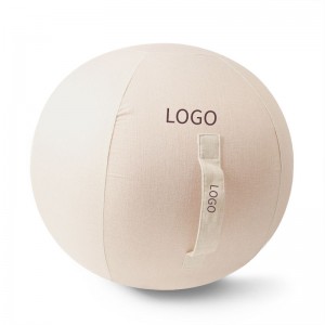 Yolanda customized fitness equipment PVC egg shaped yoga ball