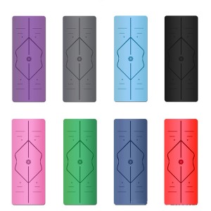 Wholesale Eco Friendly Absorb Water Custom Line Position Yoga Mat