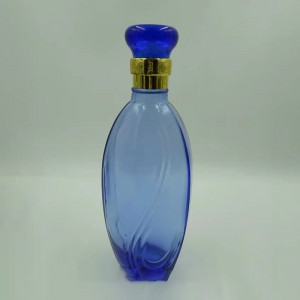 L'huile essentielle vide transparente met en bouteille la conception de goulot d'étranglement de grande bouche