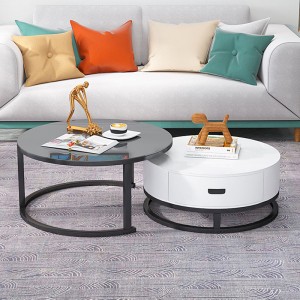 Luksuzni minimalistički kancelarijski kućni sto za kafu od kovanog gvožđa