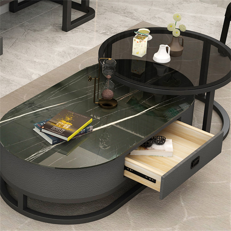 बैठने की जगह स्टेनलेस स्टील डिजाइन ग्लास टेबल टॉप