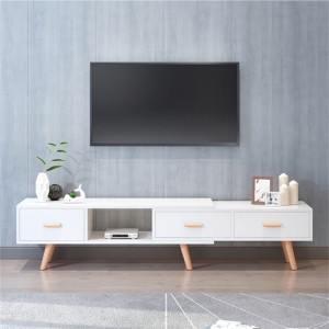 Moderne minimalistiese sitkamer ekonomiese TV-kas