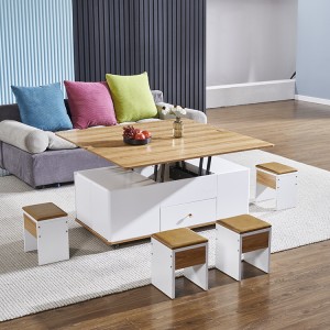 Jednoduchá moderní kombinace konferenčního stolku do obývacího pokoje