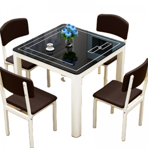 Kodin huonekalut Moderni karkaistu läpinäkyvä lasi ruokapöytä