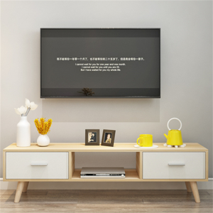 Modernt minimalistiskt vardagsrum ekonomiskt TV-skåp