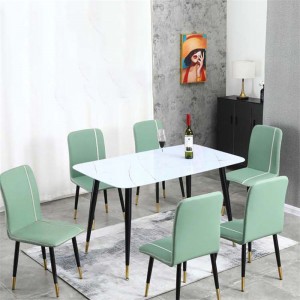 Mobles de salón personalizados de luxo, mesa de comedor, mesa moderna de lousa