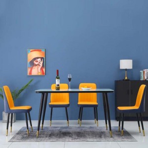 Luksus brugerdefinerede stuemøbler spisebord moderne skifer bordplade