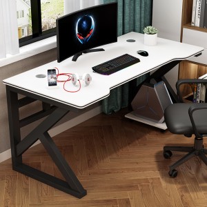 Modernt minimalistiskt skrivbord för hemmets sovrumsdator