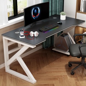 Nowoczesne minimalistyczne biurko komputerowe do sypialni w domu