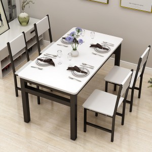 Pagrindinis paprastas modernus valgomojo stalo kėdžių rinkinys