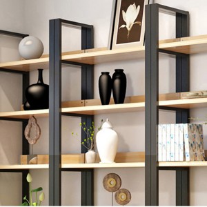 Raft cu cărți din lemn cu design modern de mobilier de casă