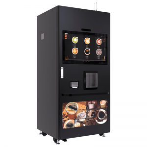 Automatický automat na horúcu a ľadovú kávu s veľkým dotykovým displejom