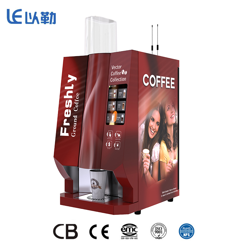 Máquina de venda automática de café inteligente tipo econômico para xícara de café