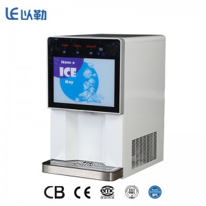 Pembuat dan Dispenser Es Kubik Sepenuhnya Otomatis untuk Kafe, Restoran…