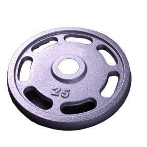 Factory Free sample Weight Lifting Plates - Seven Hole Cast Iron Fitness 25LB Weight Plates – Yunlingyu