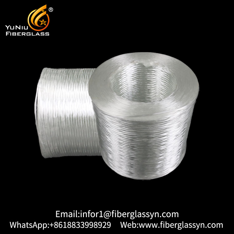 ECR glasfiber Borfritt och alkalifritt garn har hög elasticitet och används för vindturbinblad