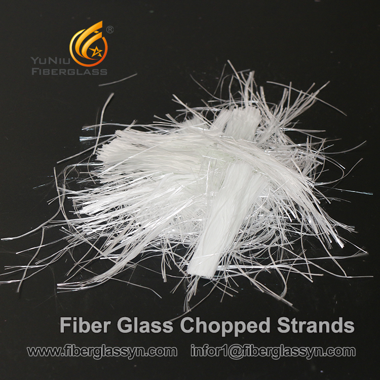 ဆေးထိုးအပ်ကုန်ကြမ်းအတွက် E-glass Chopped Strands ဖိုက်ဘာမှန်