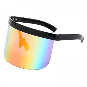 Sun protective face sheild visor sunglasses