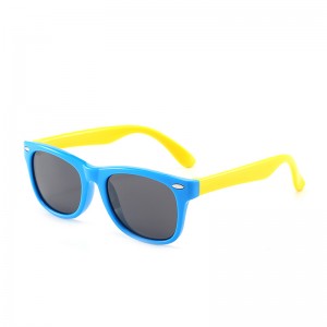 Silica gel polarized uv protection sunglasses for children-802