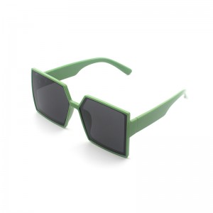 Large frame square trendy women sunglasses