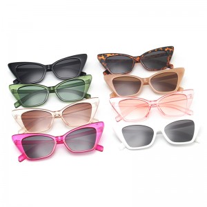 Women sunglasses simple candy color cat eye