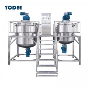 Chinese wholesale Stainless Steel Mixing Vessel - liquid soap / shampoo mixing vessel double jacketed reactor with agitator – YODEE