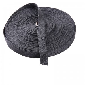 Yenziwe nge-100% yeMathiriyeli yePhepha i-Biodegradable Recyclable knitted knitted Flat Paper Ribbon Paper Bag Ribbon Handle