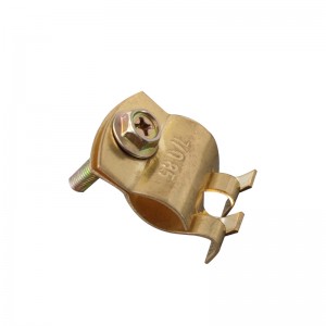 Factory Priceing System Fittings Grounding Connector Copper Earth Rod Maƙarƙashiya Copper clamps