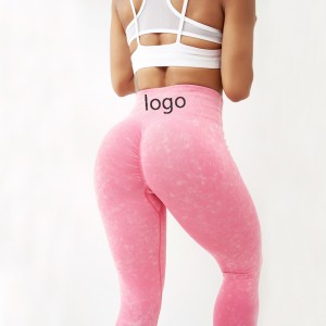 Wholesale scrunch butt yoga pants seamless high elastic leggings divtop new tights of yoga