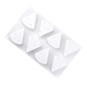 8 cavity cheese silicone mousse mold ice cream mold