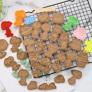 New cookie mold cartoon 3D press cookie mold fondant novice home baking tools