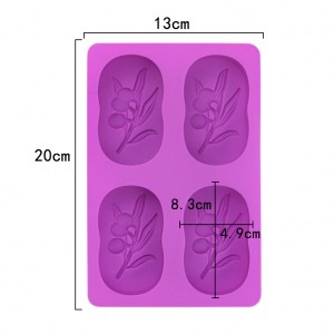4 Muti weOlive Silicone Cake Molds Handmade Soap Molds