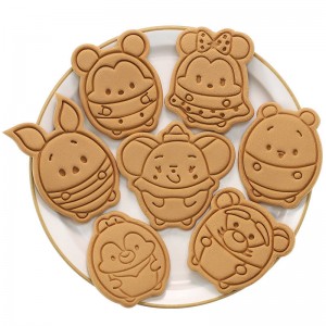 Cartoon biscuit mold home diy cookie baking abrasive 3d three-dimensional pressing cute frosting biscuit mold