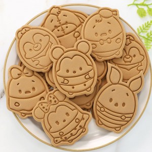 Cartoon koekjesvorm thuis diy koekjes bakken schurende 3D driedimensionale persing schattige glazuurkoekjesvorm