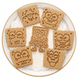 SpongeBob SquarePants Creative Cartoon Cookie Mold Etxeko gozogintza 3D Prentsa Cookie Mold