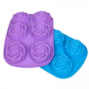 6 Daghang Rose Silicone Cake Mould Foxy Gypsum Mold