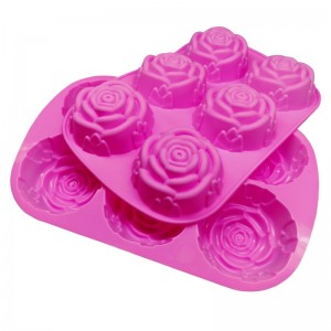 6 Stampi per torta in silicone Big Rose Mold Foxy Gypsum
