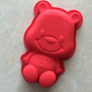 Little Bear Silicone Teglia Stampo per torta in silicone Forma di cartone animato Strumenti di cottura domestica fai-da-te