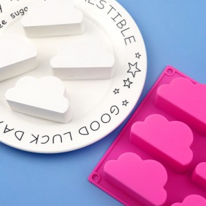 6 Cavity Cloud Silicone Cake Mold Jelly Mold DIY Mousse Cake Mold