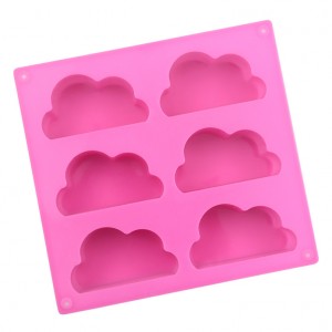 6 Mould Cavity Cloud Silicone Cake Mould Jelly Mould Cèic Mousse DIY